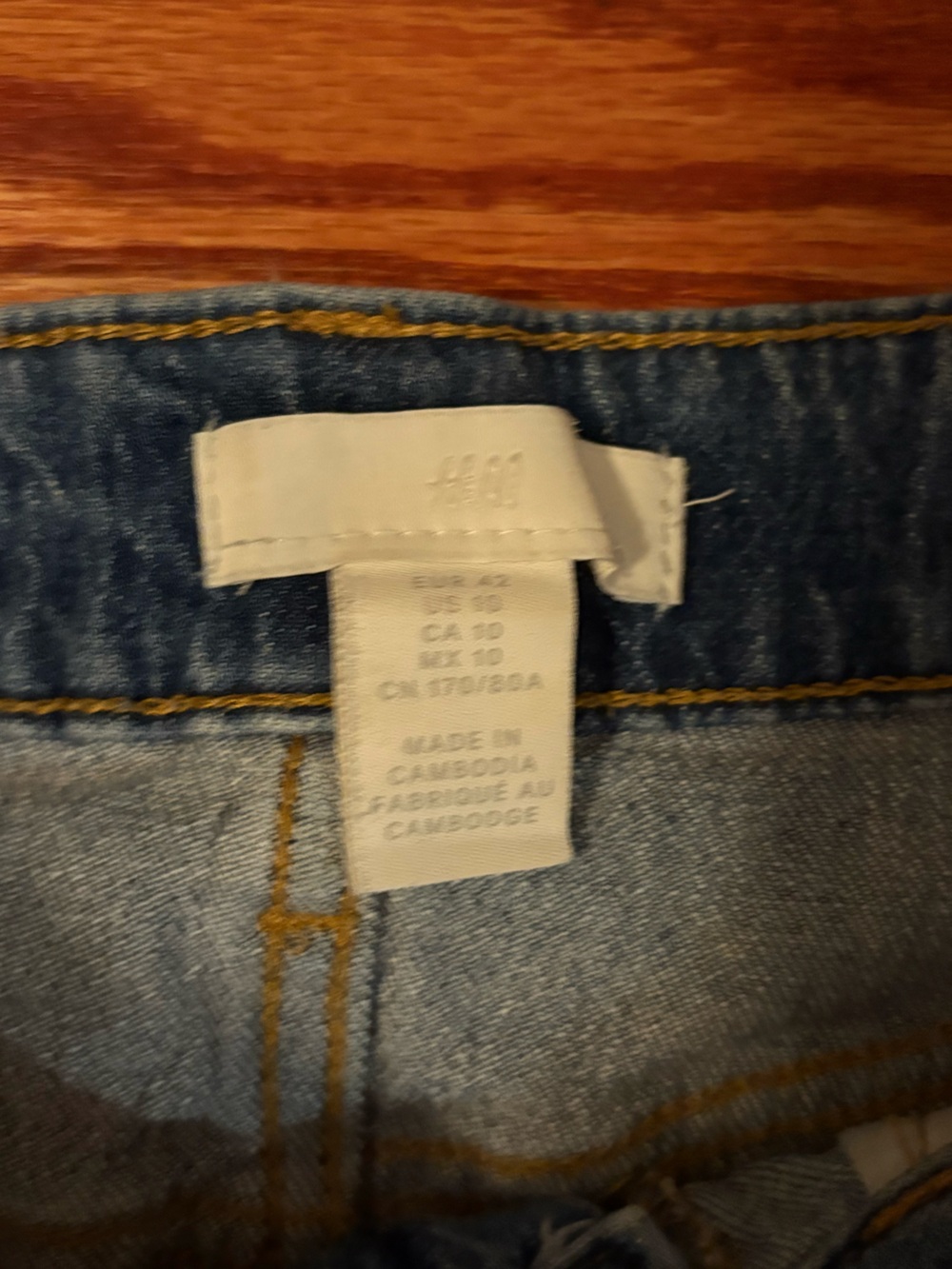 H&M Classic Straight Leg Jeans - Blue Denim - Picture 3 of 4